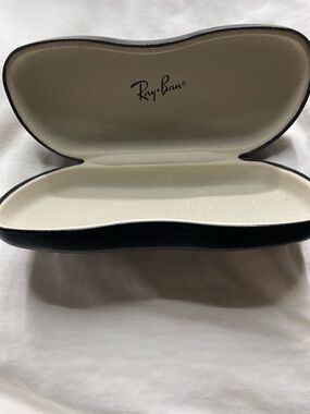 Ray-Ban Black Exterior Cream Interior Hard Sunglass Case
